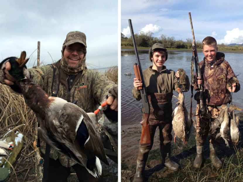 Chuck's Guide Services hunting on the Columbia River
